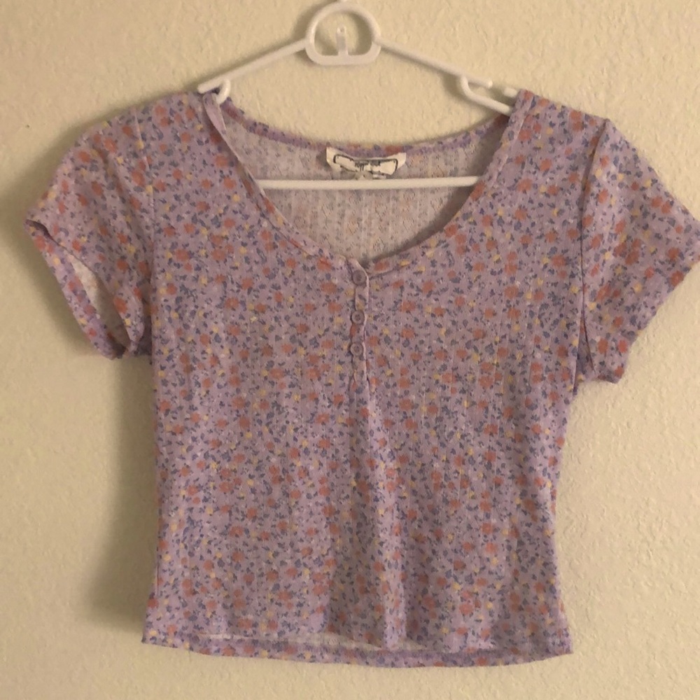 Floral Purple Blouse